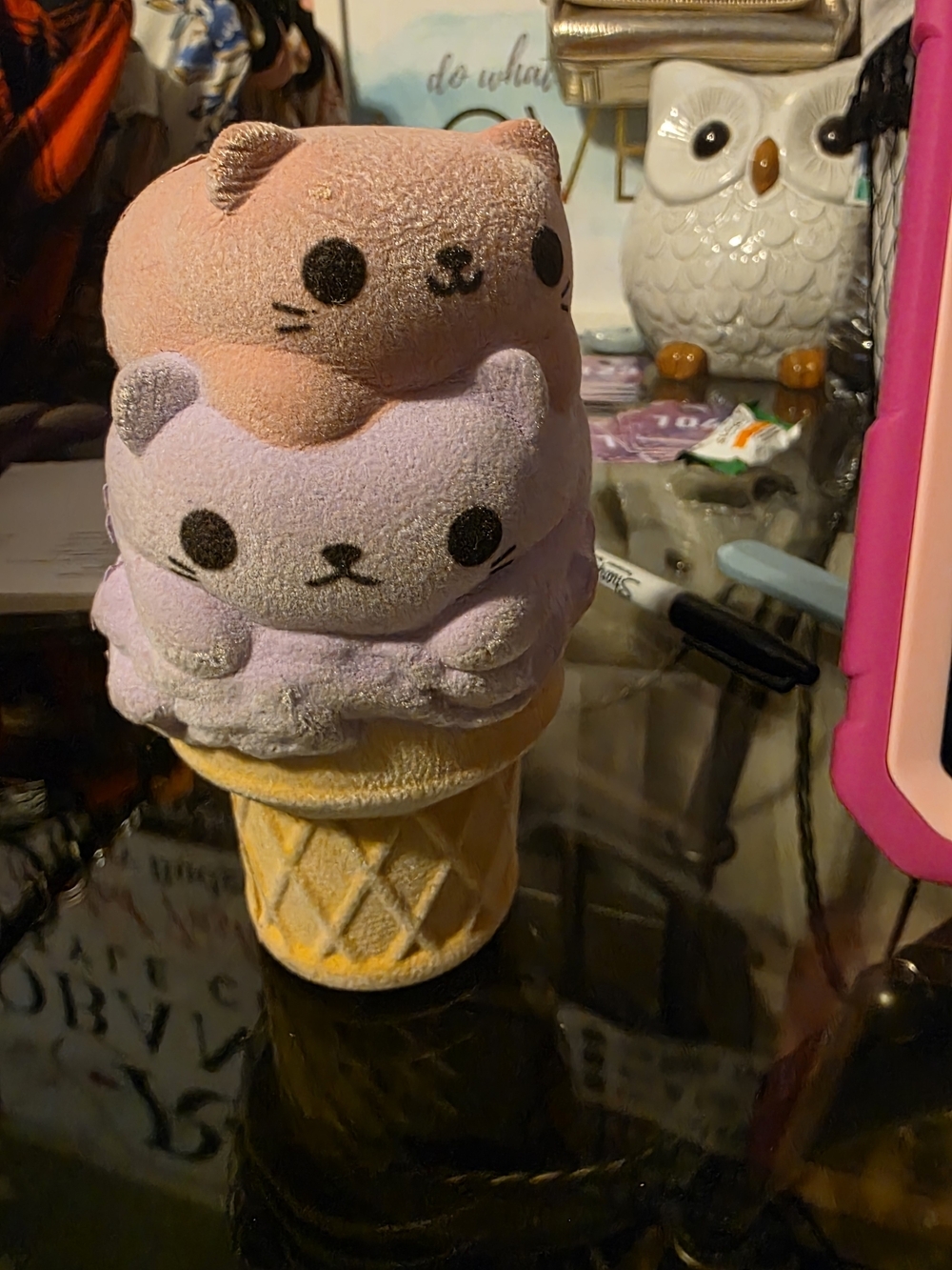 ORB Soft’n Slo Squishies Kitty Ice Cream Cone Slow Rising Squeeze Toy